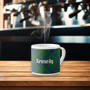 Taza De Espresso Clan Kennedy Tartan