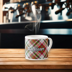 Taza De Espresso Clan MacAlister Vestido Tartan Espresso Cup