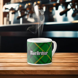 Taza De Espresso Clan MacArthur Tartan