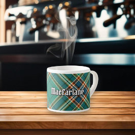 Taza De Espresso Clan MacFarlane Ancient Hunting Tartán