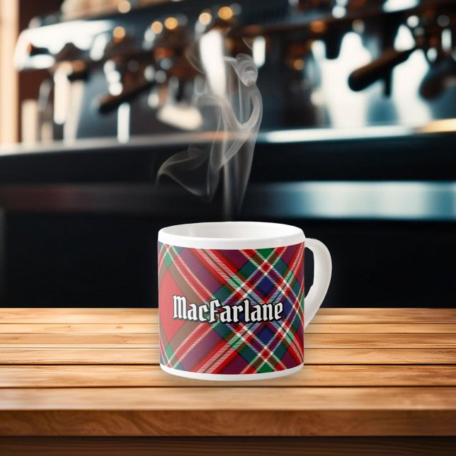Taza De Espresso Clan MacFarlane Red Tartan (Subido por el creador)