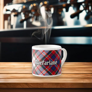 Taza De Espresso Clan MacFarlane Vestir Tartán