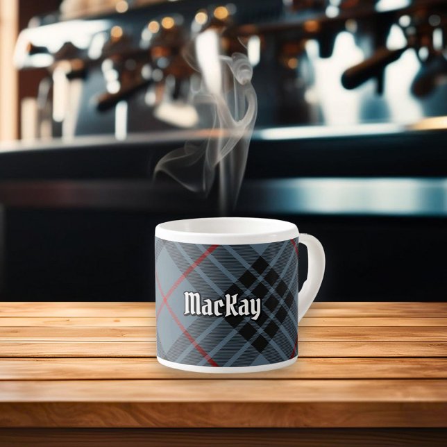 Taza De Espresso Clan MacKay Blue Tartan (Subido por el creador)