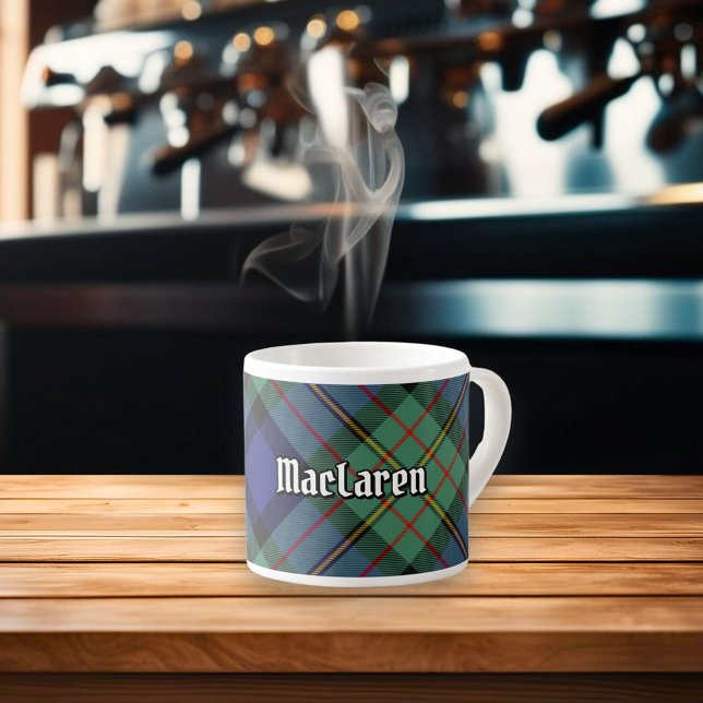Taza De Espresso Clan MacLaren Tartan (Subido por el creador)