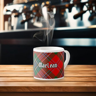 Taza De Espresso Clan MacLean Tartan