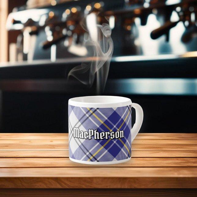 Taza De Espresso Clan MacPherson Blue Dress Tartan Espresso Cup (Subido por el creador)