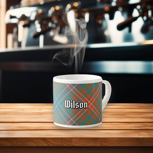 Taza De Espresso Clan Wilson Ancient Tartán (Subido por el creador)