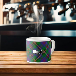 Taza De Espresso Clan Wood Tartan