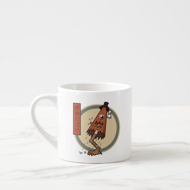 Taza De Espresso Clásico Yokai Karakasa-obake- Folklore japonés (Izquierda)