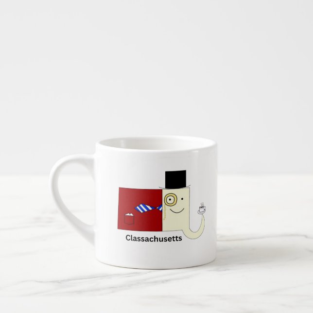 Taza De Espresso Classachusetts Massachusetts Espresso Mug (Izquierda)