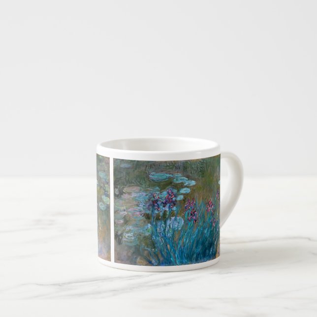 Taza De Espresso Claude Monet: Iris y lirios de agua (Derecha)