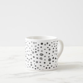 Taza De Espresso Coal Confetti Water Dots Espresso Mug
