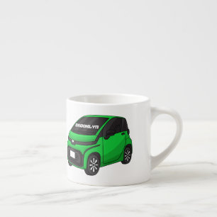 Taza De Espresso Coche de pequeño tamaño verde
