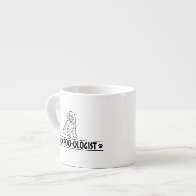 Taza De Espresso Cockapoo chistoso (Izquierda)