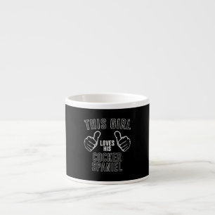 Taza De Espresso Cocker Spaniel  Este Chica ama a su Cocker Spaniel