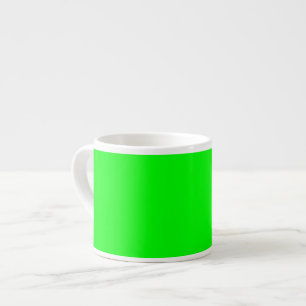 Taza De Espresso Código hexagonal verde neón 00FF00