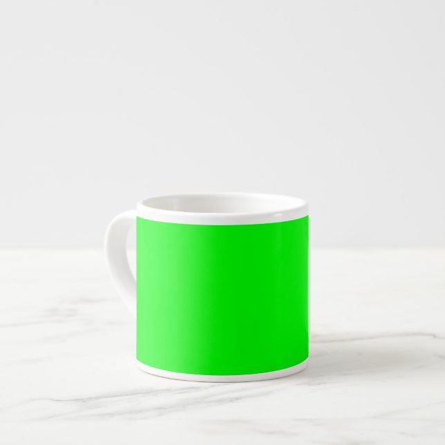 Taza De Espresso Código hexagonal verde neón 00FF00 (Izquierda)