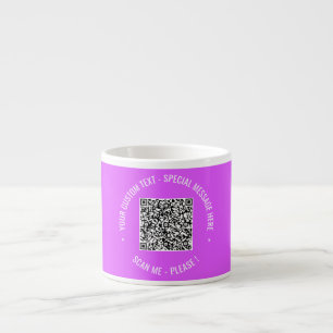 Taza De Espresso Código QR Exploración Información Personalizado Te