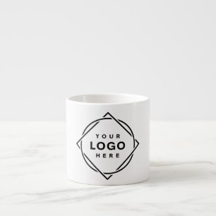 Taza De Espresso Código QR negro elegante y elegante