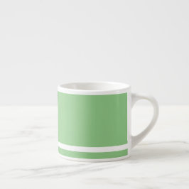Taza De Espresso Coffee Strong Lime Con Banda Blanca