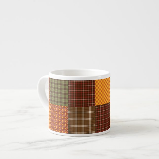 Taza De Espresso Colcha de comodidad de otoño (Izquierda)