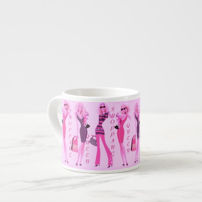 TAZA DE ESPRESSO COLECCIÓN DE LA REINA DE LAS COMPRAS (Izquierda)