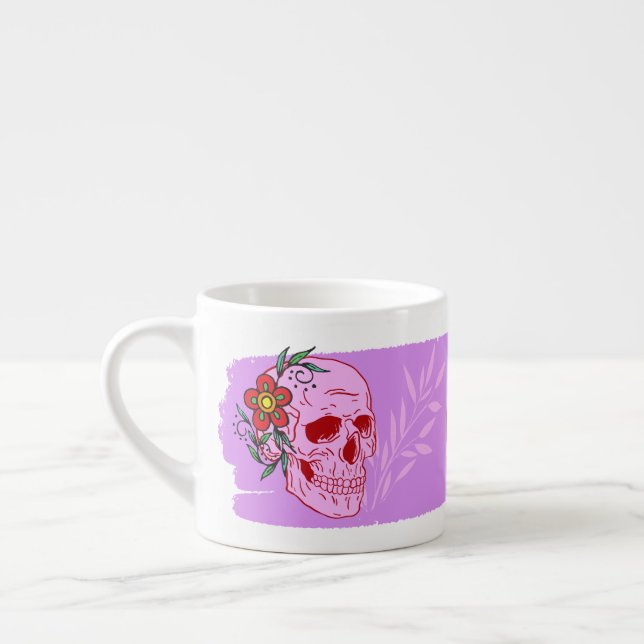 Taza De Espresso Colección de sellos de Halloween "fiesta fantasma" (Izquierda)