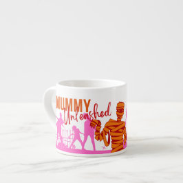 Taza De Espresso Colección de sellos de Halloween "Mummy Unleashed"