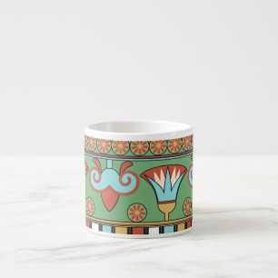 Taza De Espresso Colección de vintage de ornamento egipcio