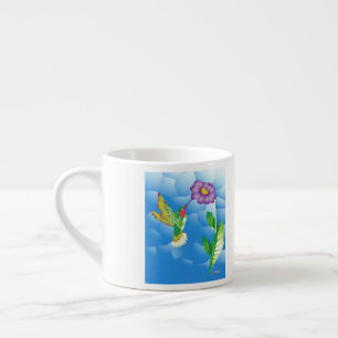Taza De Espresso Colibrí: Estilizado