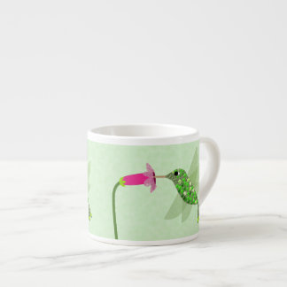 Taza De Espresso Colibrí verde