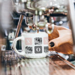 Taza De Espresso Collage Couple Photo & Pastel Pink & Grey XOXO<br><div class="desc">Collage Couple Photo & Pastel Pink & Grey XOXO</div>