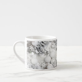 Taza De Espresso Collage Mug de Navidades blancos