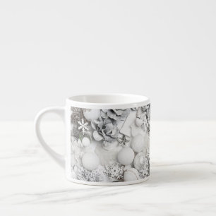 Taza De Espresso Collage Mug de Navidades blancos
