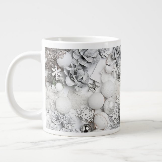 Taza De Espresso Collage Mug de Navidades blancos (Izquierda)