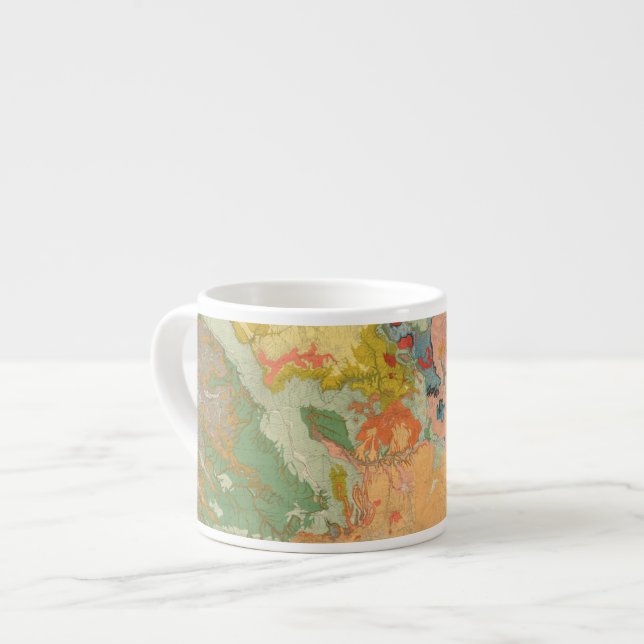 Taza De Espresso Colorado compuesto (Izquierda)