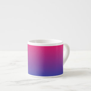 Taza De Espresso Colores gradiente rosa y púrpura