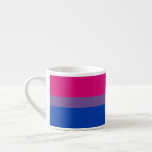 Taza De Espresso Colores magenta de la bandera del orgullo bisexual
