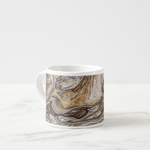 Taza De Espresso colores marrones líquido glamour 001