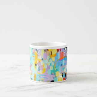 Taza De Espresso Colores Pastel Resumen Diseño Espresso Mug