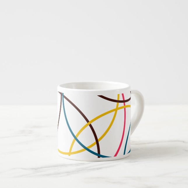 Taza De Espresso Coloridos, sencillos, modernos y modernos círculos