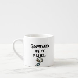 Taza De Espresso Combustible de selección de cementerio Halloween b