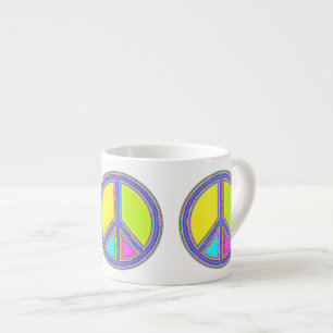 Taza De Espresso Con colores rellenados Firma PEACE 1
