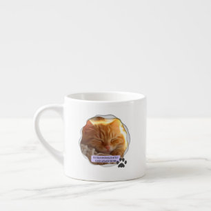 Taza de Espresso con Foto de Mejor Papá de Gato Ad