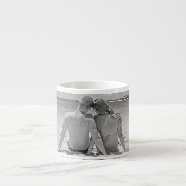 Taza de espresso con foto personalizada (Frente)