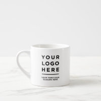 Taza de espresso con logotipo y texto personalizad