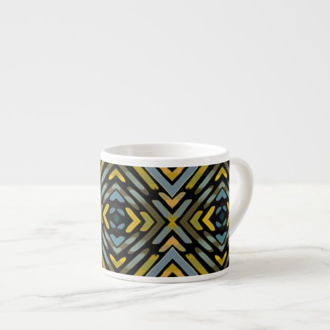 Taza de espresso con patrón de huella de neumático (Derecha)