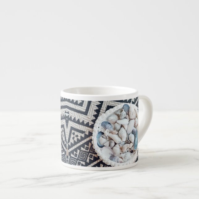 Taza de Espresso con Textura de Alfombra de Cesta  (Derecha)