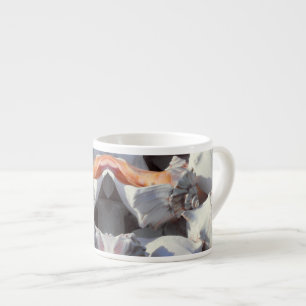 Taza De Espresso Conchas marinas en luz solar y sombra