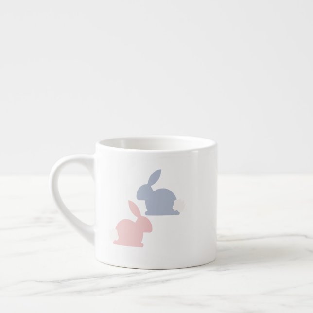 Taza De Espresso Conejitos de Pascua lindos (Izquierda)